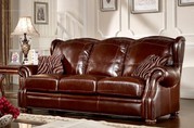 Caesar Palace American Style Leather 3-seater Sofa