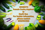 Female Cooks required in North Goa 